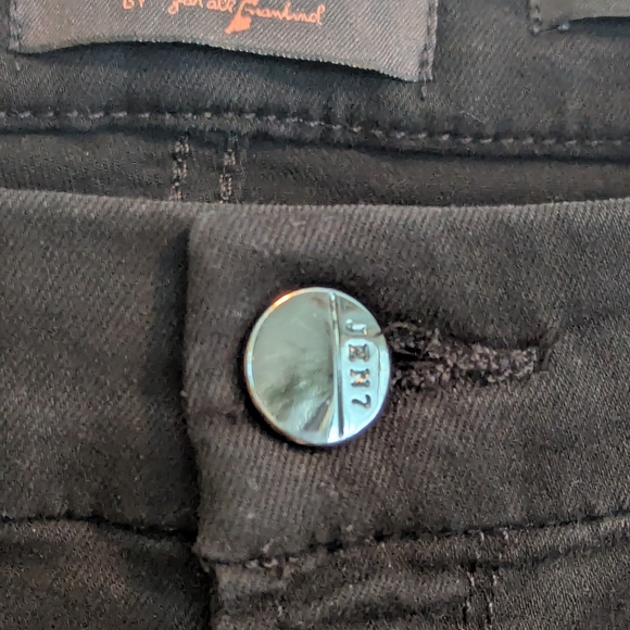 Black Noir Jen 7 For All Mankind Jeans. Slim Bootcut Style. Size 10. - Picture 4 of 9